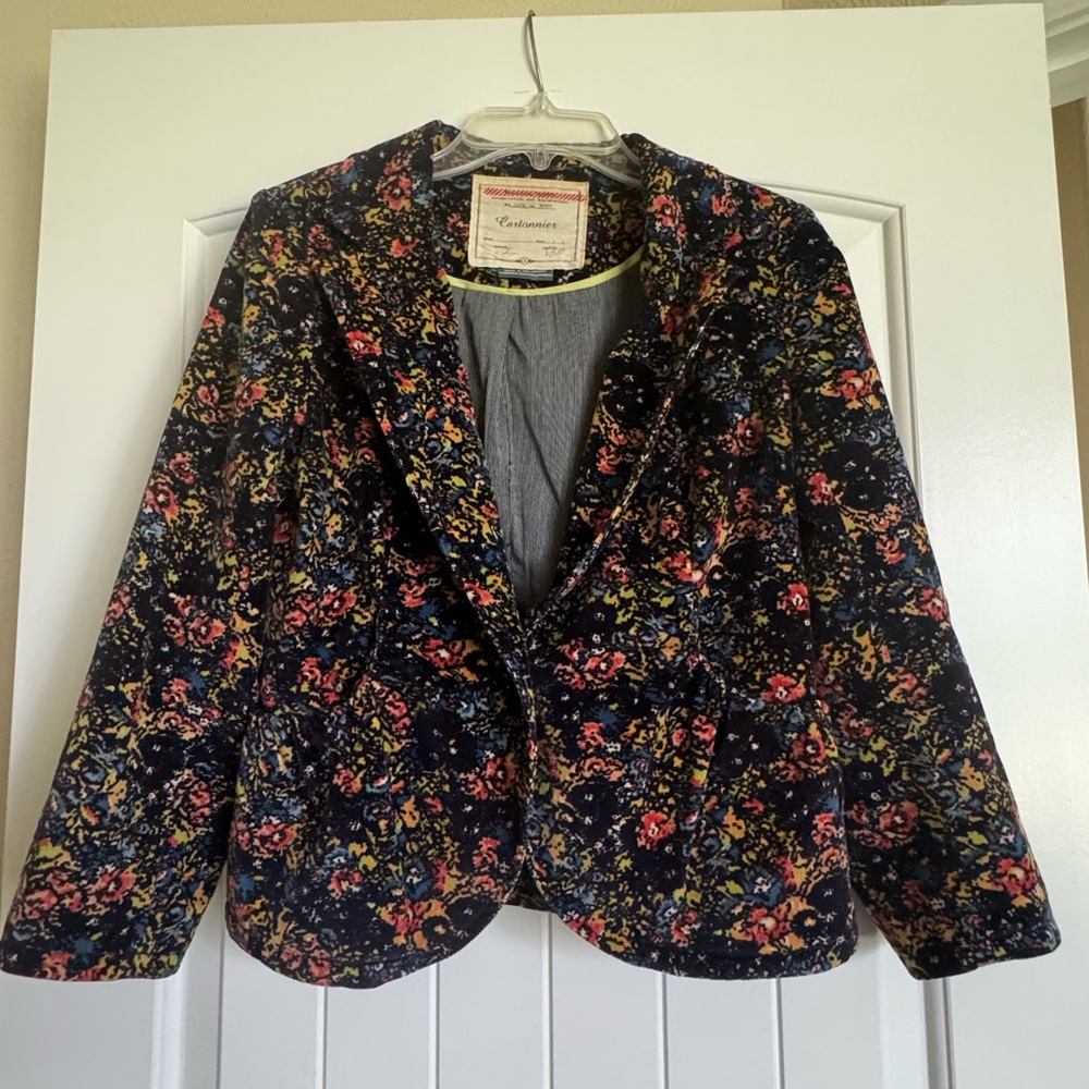 Cartonnier Navy Floral Women's Blazer